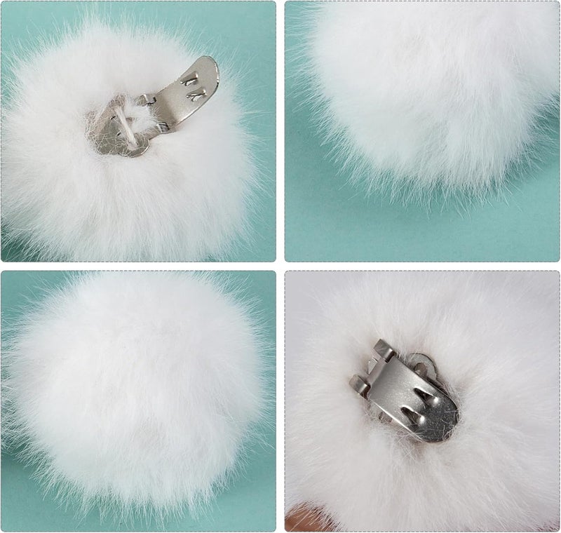 Dioxay Store Tinkerbell Pom Poms For Shoes Fluffy Shoe Clips & Shoe Pins Pompoms Perfect Accessory For Women's Tinkerbell Costume - Image 4